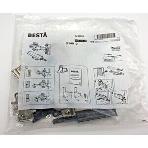 NEW IKEA Besta Soft Closing Push Open Cabinet Hinge 802.612.58 2 Pcs per Bag